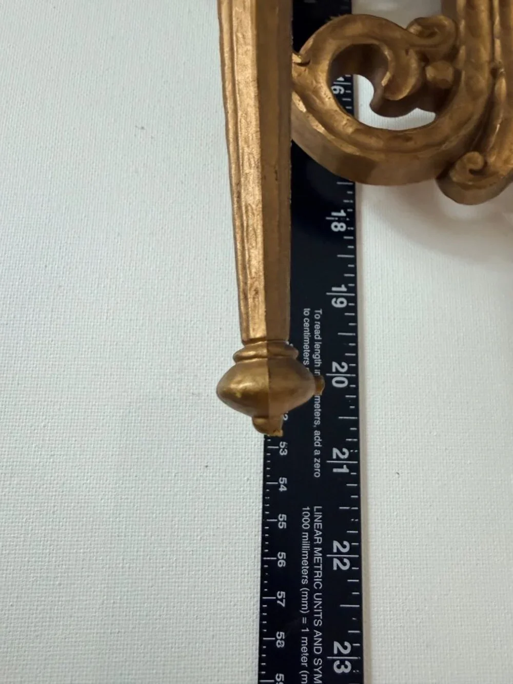 Vintage Homco Sconce Wall Decor 3 Arm Candelabra Regency Gold 70s Candle Holder